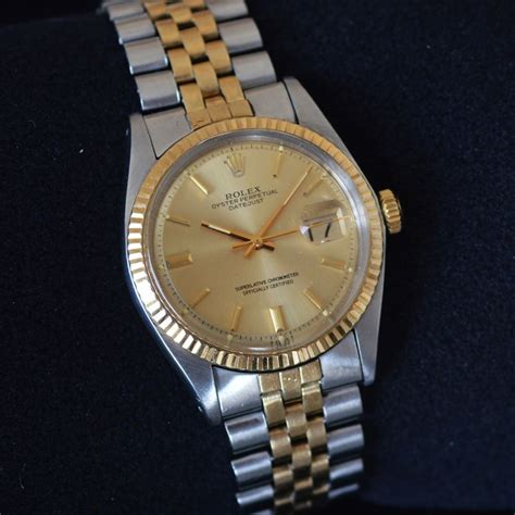 rolex dames staal|Rolex oystersteel gold watch.